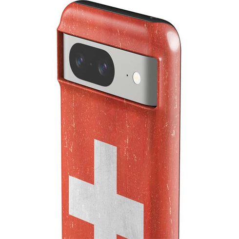 Switzerland Flag Distressed Google Pixel 8 Impact Case